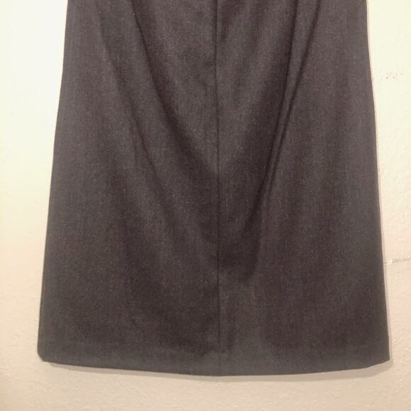 Theory Gray Wool Blend Office Work Career A-line Capsule Skirt Size 0 - Picture 8 of 10